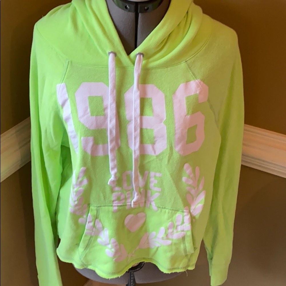 Jr girls PINK Victoria Secret cropped hoodie, M